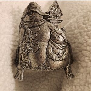 Vintage Carson Snowman Candle Holder